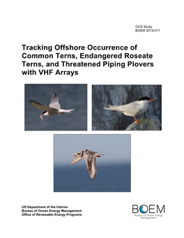 Tracking Offshore Occurrence of Common Terns, Endangered Roseate Terns, and Threatened Piping Plovers with VHF Arrays