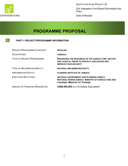 Programme Proposal