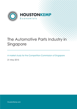 The Automotive Parts Industry in Singapore