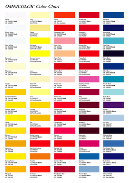 OMNICOLOR® Color Chart