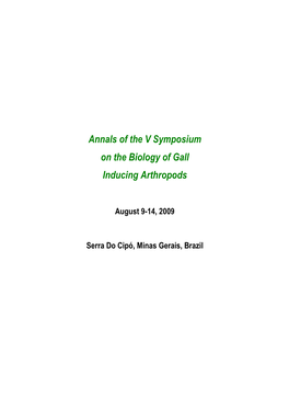 Gall Symposium Annals 2009 2009