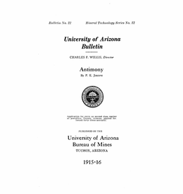 University of Arizona Bulletin