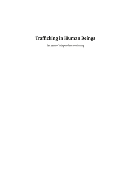 Trafficking in Human Beings Ten Years of Independent Monitoring