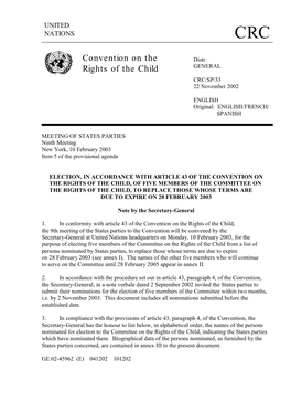 Convention on the Rights of the Child