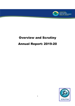 Overview and Scrutiny Annual Report: 2019-20