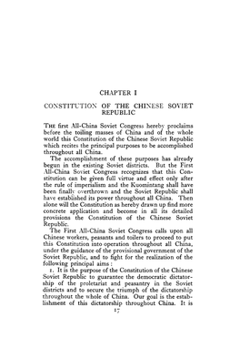 Chinese Soviet Republic Constitutution 1931