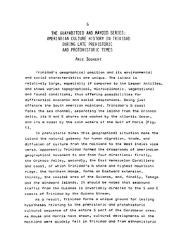 Amerindian Culture History in Trinidad During Late Prehistoric and Protohistoric Times