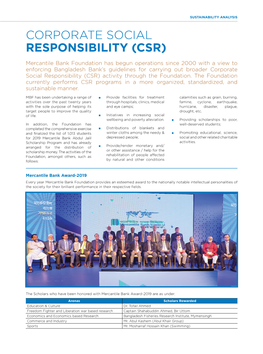 Corporate Social Responsibility (Csr)