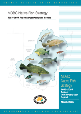 MDBC Native Fish Strategy 2003–2004 Annual Implementation Report