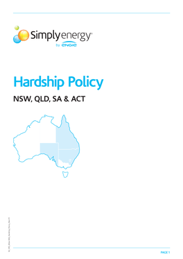 Hardship Policy NSW, QLD, SA & ACT