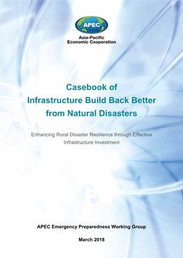 Casebook of Infrastructure Build Back Better from Natural Disasters