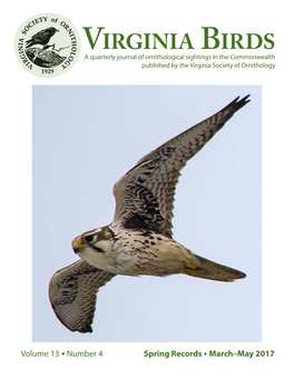Virginia Birds Regions Cities/Towns Numbered on Map 1