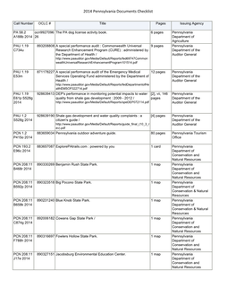 2014 PA Docs Checklist