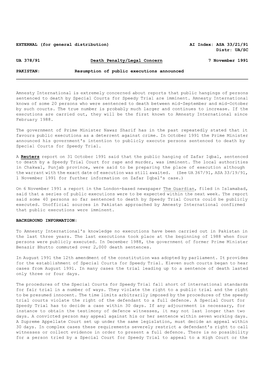 EXTERNAL (For General Distribution) AI Index: ASA 33/21/91 Distr: UA/SC