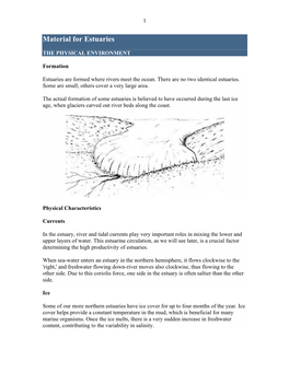 Material for Estuaries