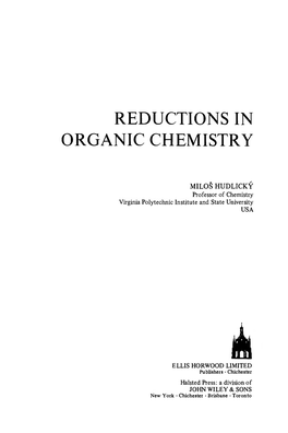 Reductions in Organic Chemistry (Hudlicky)