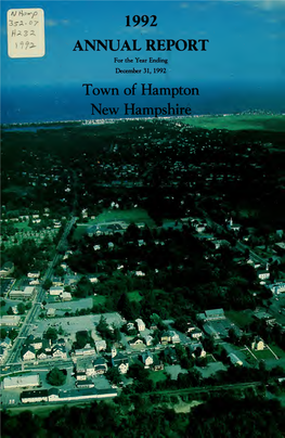 Town of Hampton, N.H. 355Th Annual Report for Fiscal Year Ended
