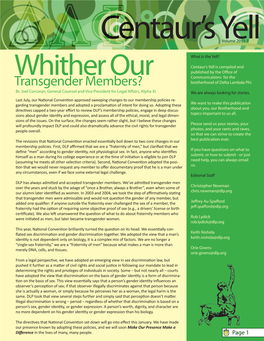 Transgender Members? Brotherhood of Delta Lambda Phi
