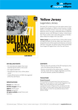Yellow Jersey Legendary Jersey