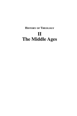 II the Middle Ages