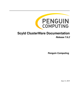 Scyld Clusterware Documentation Release 7.6.2