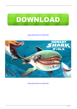 Hungry Shark World V340 MOD APK