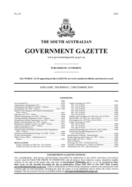 Liquor Licensing Act 1997— Appointments, Resignations, Etc