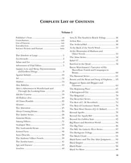 Table of Contents