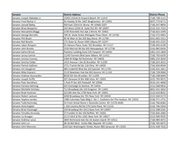 Senate and Assembly Contacts