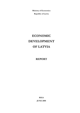 Economic Development of Latvia