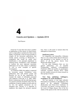 Chapter 4 Insects and Spiders