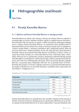 4 Hidrogeografske Značilnosti
