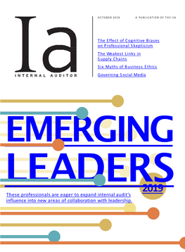 OCTOBER 2019 INTERNAL AUDITOR 7 Reader Forum WE WANT TOHEAR from YOU! Let Us Know What You Think of This Issue