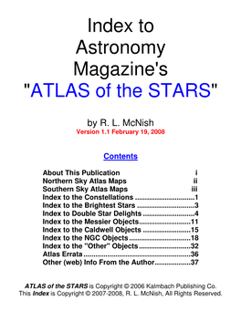 ATLAS of the STARS 