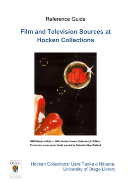 Film and Television Sources at Hocken Collections