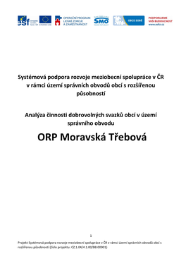 ORP Moravská Třebová