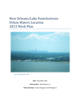 New Orleans/Lake Pontchartrain Urban Waters Pilot