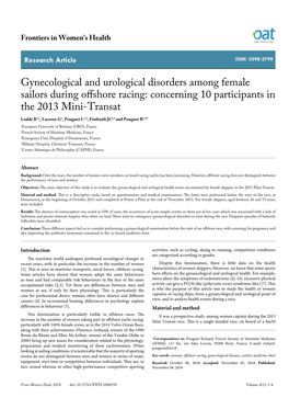 Gynecological and Urological Disorders Among Female