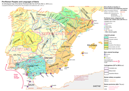 Pre-Roman Peoples and Languages of Iberia an Ethnological Map of the Iberian Peninsule After the 2Nd Punic War (C