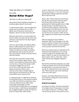 20040415 Michigan Citizen – Detroit Killer Cops