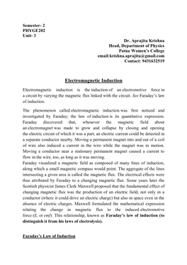 Electromagnetic Induction