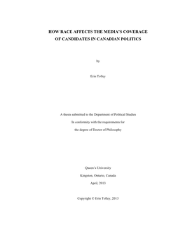 How Race Affects the Media's Coverage of Candidates In