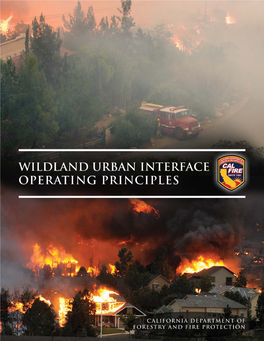 Wildland Urban Interface Operating Principles