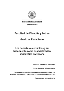 Facultad De Filosofía Y Letras