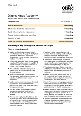 Ofsted Report