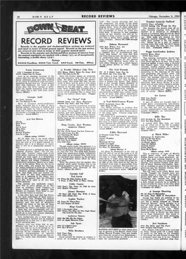 RECORD REVIEWS Chicago, November 5