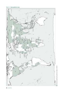 Countries with Socio-Political Crises in 2015 Map 2.1. Socio-Political Crises