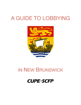 A Guide to Lobbying