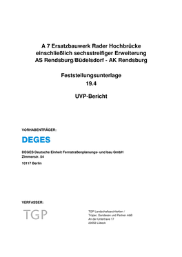 A 7 Ersatzbauwerk Rader Hochbrücke Einschließlich Sechsstreifiger Erweiterung AS Rendsburg/Büdelsdorf - AK Rendsburg