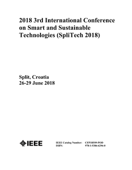 2018 3Rd International Conference on Smart and Sustainable Technologies